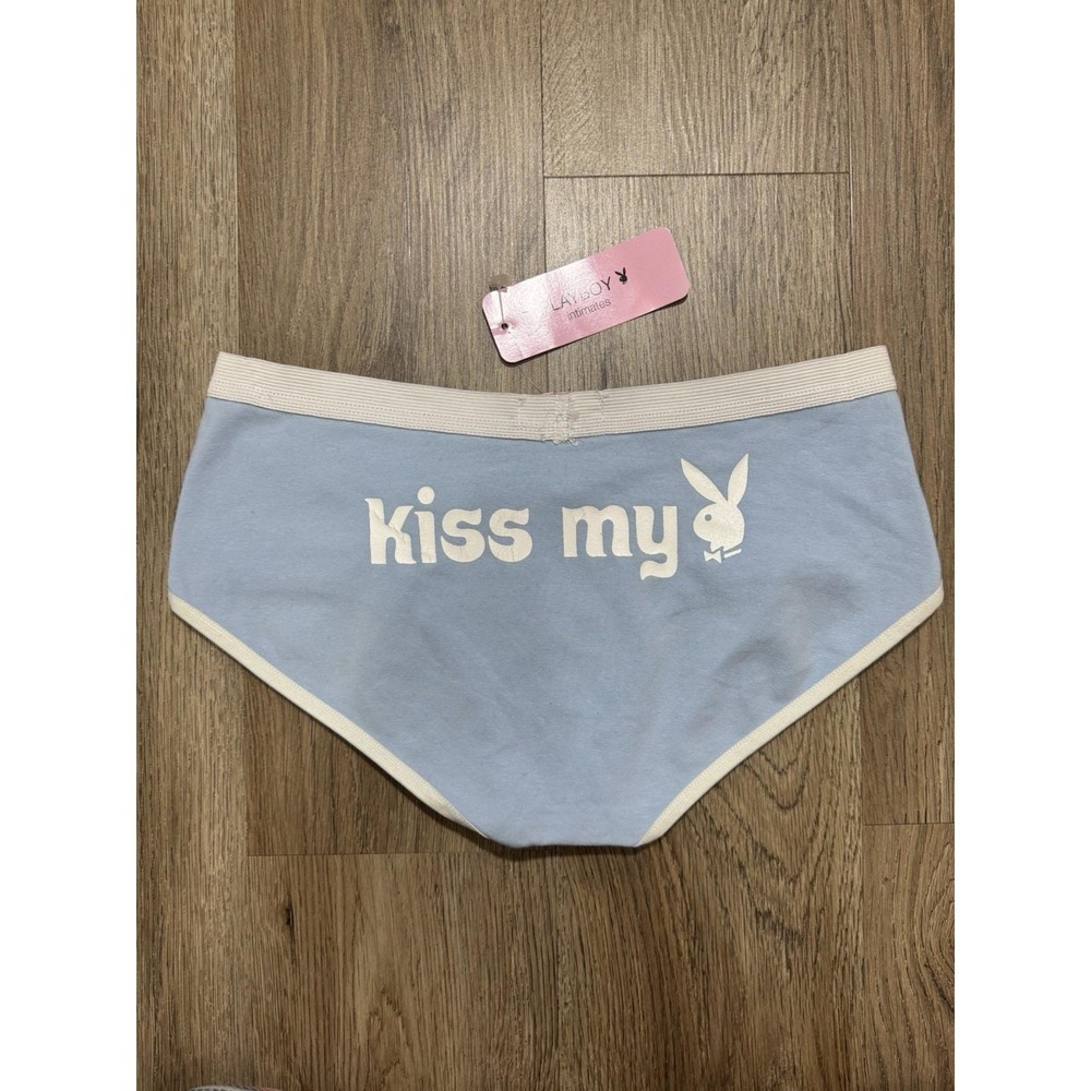 Y2K Vintage Playboy Kiss My‎ Bunny Head Briefs Underwear Size L